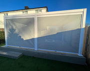 Outlet Maranza Manual Deluxe Louvered Pergola 3.5m x 5.4m + 6 screens Matt White
