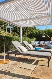 Outlet Maranza Manual Deluxe Louvered Pergola 3.5m x 3.6m + 4 screens Matt White