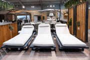 Ex-display outdoor furniture in the Suns Lifestyle showroom