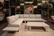 Ex-display outdoor furniture in the Suns Lifestyle showroom