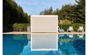 Outlet Maranza Manual Deluxe Louvered Pergola 3.5m x 3.6m + 3 screens + 1 vented panel Matt White