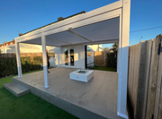 Outlet Maranza Manual Deluxe Louvered Pergola 3.5m x 7.2m + 3 screens + 3 vented panel Matt White