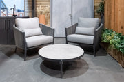 Ex-display outdoor furniture in the Suns Lifestyle showroom
