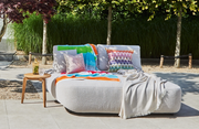 Blocchi boucle weatherproof weave daybed