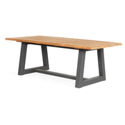 Ex-display large Ovada table 280cm (matt royal grey & teak)