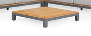 Ex-display Evora lounge table (matt royal grey & teak)