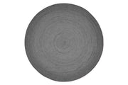 Ex-display Veneto round rug dark grey 2m