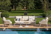 Casto Sofa Collection outdoor sofa set by the pool in modern garden setting – Suns Lifestyle