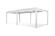 Outlet Maranza Manual Deluxe Louvered Pergola 3.5m x 7.2m + 6 screens Matt White