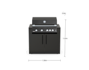 Fusion 400 BBQ Grill - Nero finish