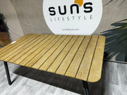 Ex-display Simi table 180cm (matt royal grey & teak)