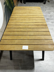 Ex-display Simi table 180cm (matt royal grey & teak)