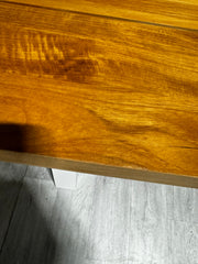 Ex-display large Ovada table 280cm (matt white & teak)