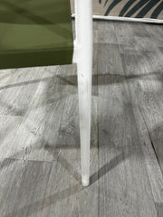 Ex-display Matera dining chair (matt white & forest green)