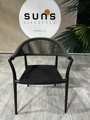 Ex-display Matera dining chair (matt royal grey & grey)