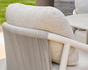 Itza & Palermo Dining Collection outdoor dining table and chairs set on modern terrace