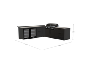The Blenheim Modular Outdoor Kitchen L-Shape L001