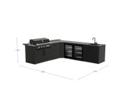 The Blenheim Modular Outdoor Kitchen L-Shape L002