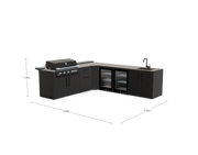 The Blenheim Modular Outdoor Kitchen L-Shape L002