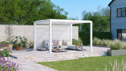 Maranza Manual Deluxe Louvered Pergola 3m x 3.6m Matt White