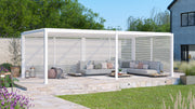 Maranza Manual Deluxe Louvered Pergola 3.5m x 7.2m matt white
