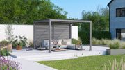 Maranza Manual Deluxe Louvered Pergola 3m x 3.6m Matt Grey