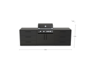 The Blenheim Modular Outdoor Kitchen Single Wall S003