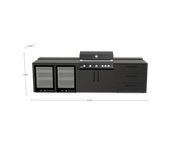 The Blenheim Modular Outdoor Kitchen Single Wall S007