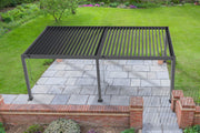 Positano Louvered Roof LED Pergola 3.6m x 7.2m