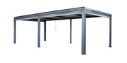 Maranza Manual Deluxe Louvered Pergola 3.5m x 7.2m + 6 screens