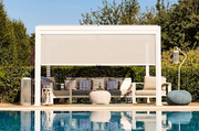 Maranza Manual Deluxe Louvered Pergola 3.5m x 3.6m + 4 screens Matt White