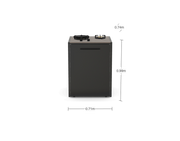 CT60 Countertop with side burners - Barro Satin