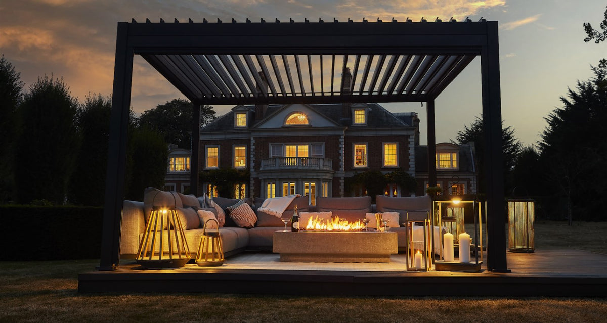 Illustration of High-Quality Outdoor Furniture With Smart Home Integration