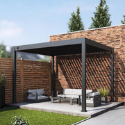 Positano Louvered Roof LED Pergola 3.6m x 4m