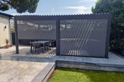 Positano Louvered Roof LED Pergola 3.6m x 7.2m