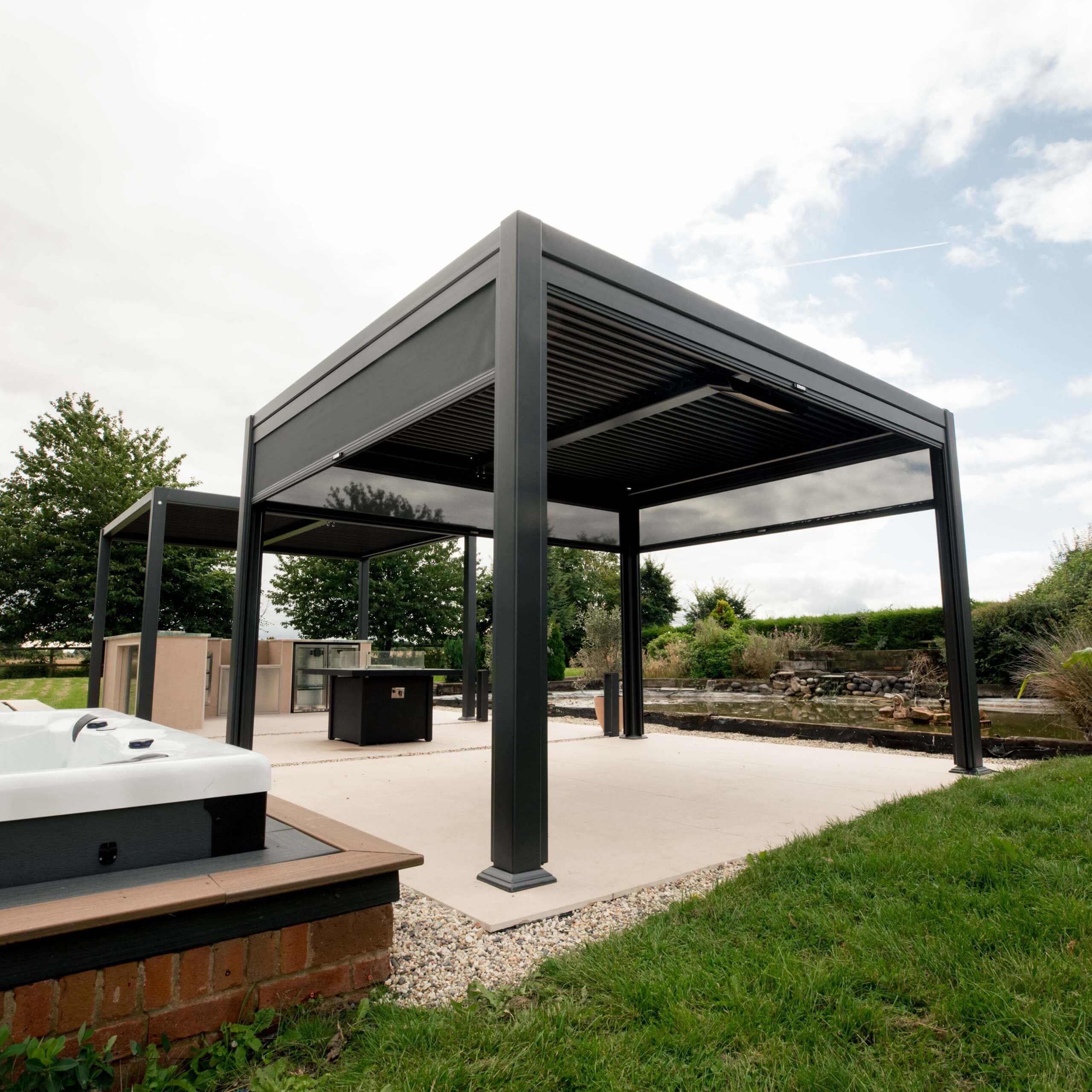 Hot sale New Aluminium Free Standing M Style Outdoor Carport For 2