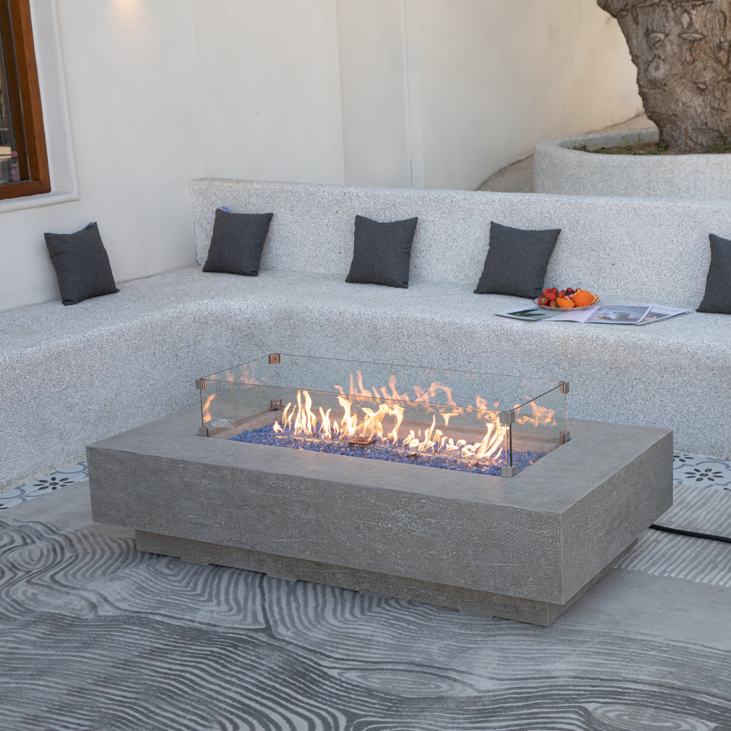 Riviera firepit from suns lifestyle