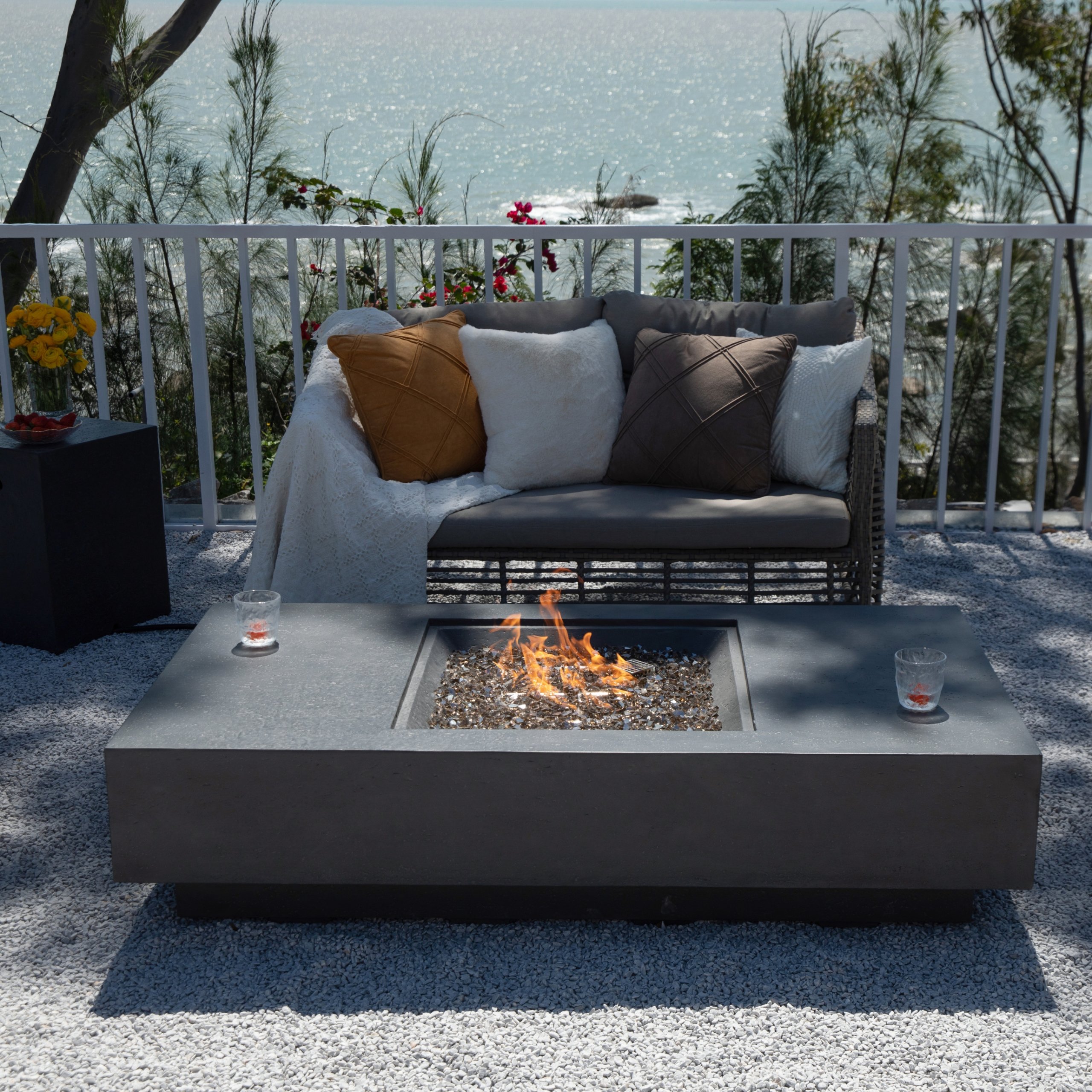 Cannes firepit from suns lifestyle