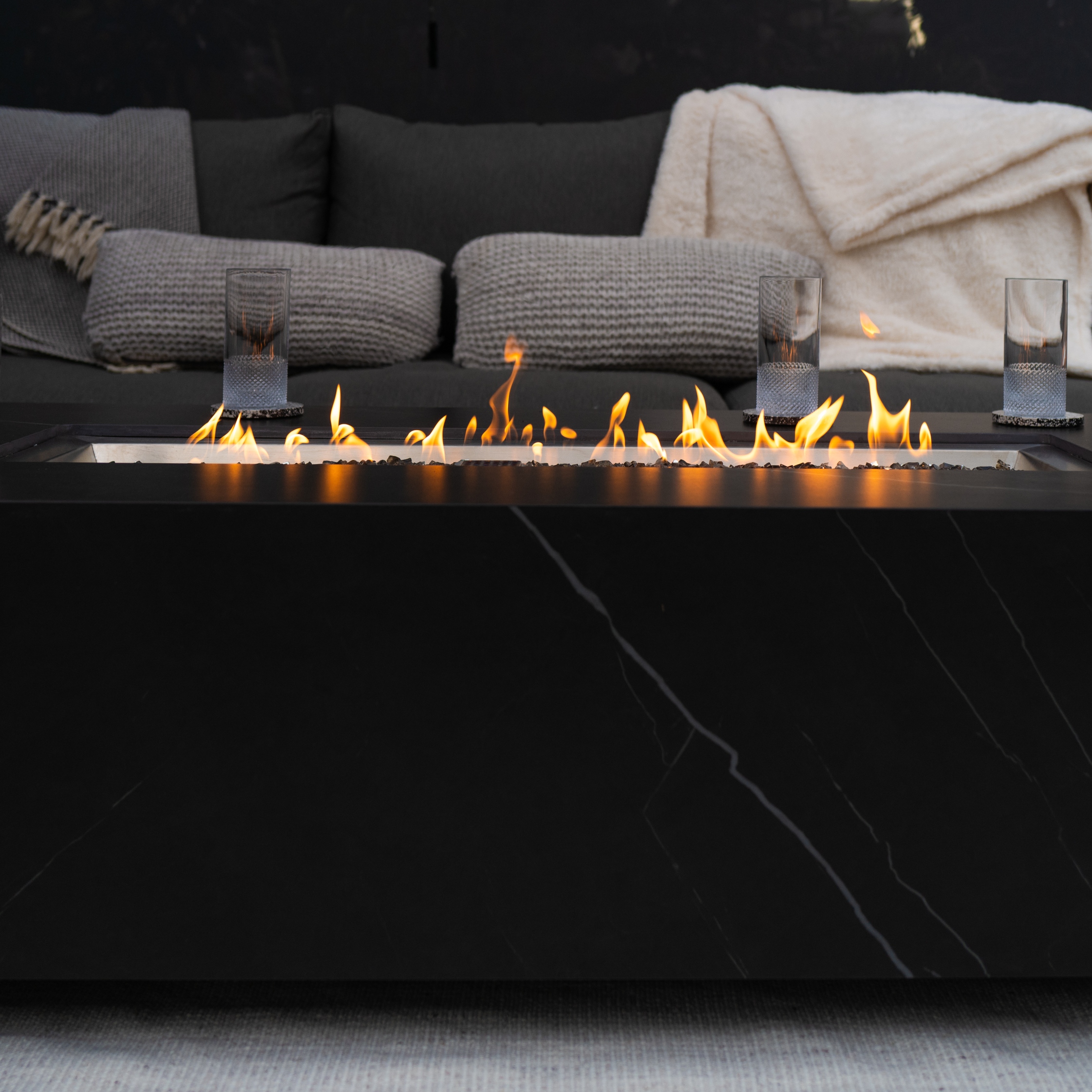 Close up of our Victoria firepit from Suns Lifestyle